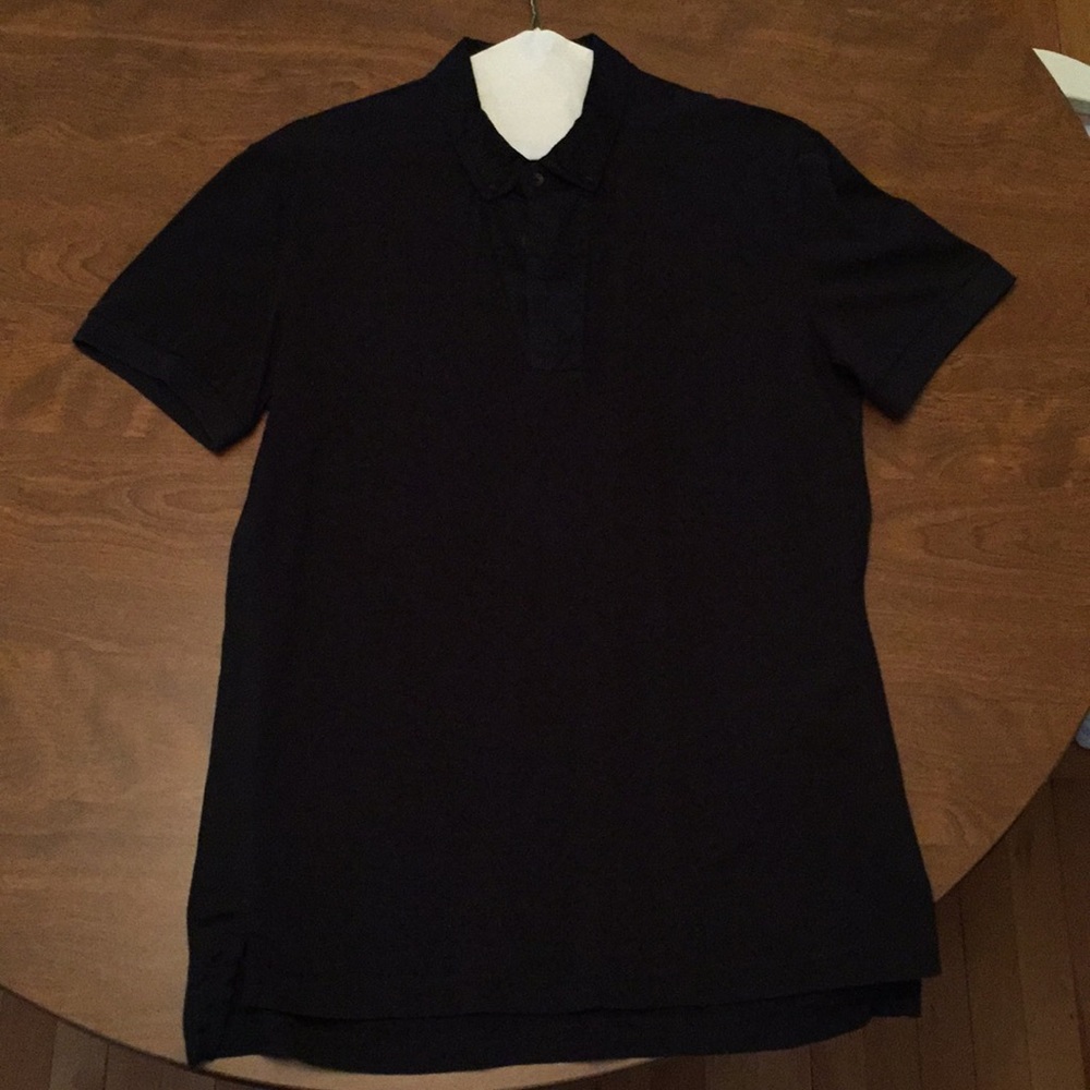 Emporio Armani Black Collared Shirt